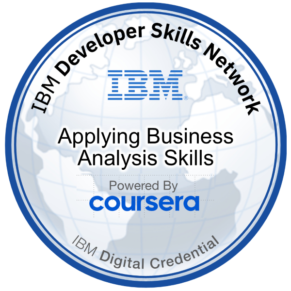 IBM Business Analysis Capstone — Credly Verified Digital Badge